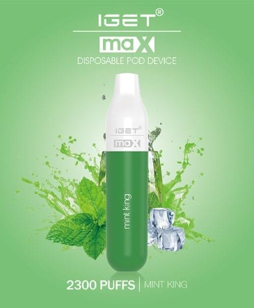 The IGET Max 2200+Puffs Disposable Vape - Mint King: Redefining Convenience and Flavor in 2025