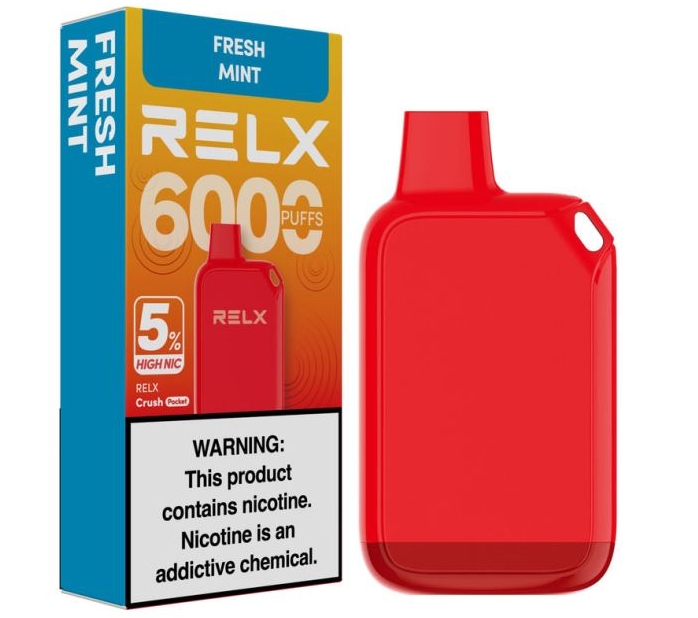 The RELX Crush Pocket 6000 Puffs Vape - Fresh Mint: A Game-Changer in Portable Vaping
