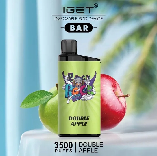 Double the Crisp, Zero the Nicotine: Discovering the Allure of the Nicotine Free IGET Bar 3500 Puffs - Double Apple