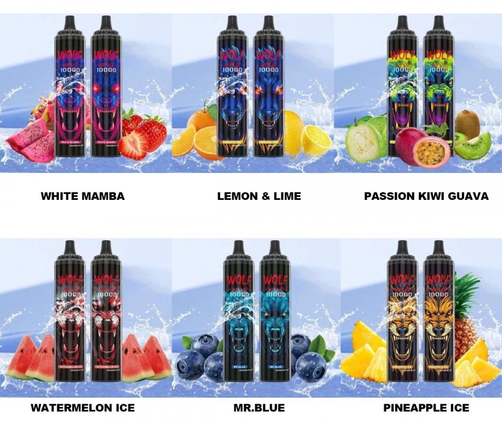 JNR WOLF NIPLO 10000 Puffs Vape – Black Mamba: An Elite Vaping Companion with Venomous Charm