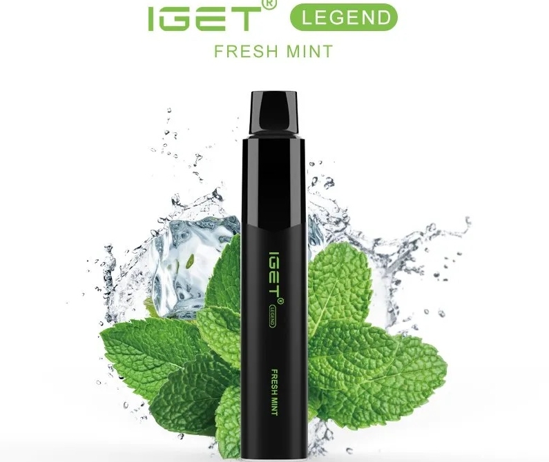 Feel the Chill Revolution: Meet the IGET Legend 4000 Puffs Nicotine Free Vape - Fresh Mint Ice