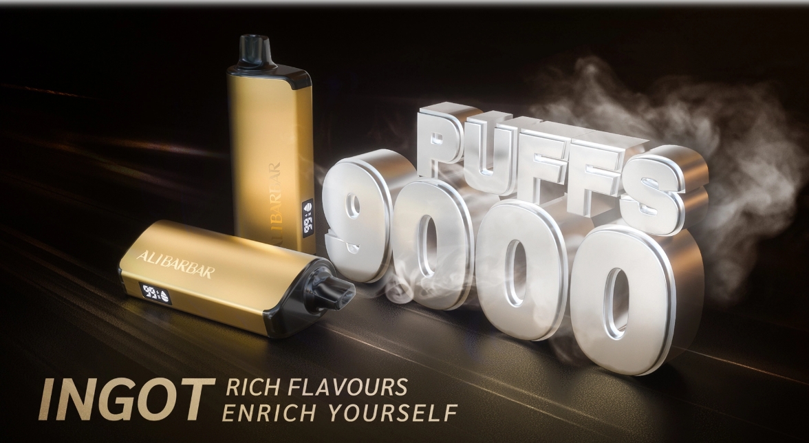 California Dreamin' in Your Palm: The Alibarbar Ingot 9000 Puffs Vape - Sunset in a Pocket